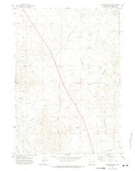Rawhide School Wyoming Historical topographic map, 1:24000 scale, 7.5 X 7.5 Minute, Year 1971
