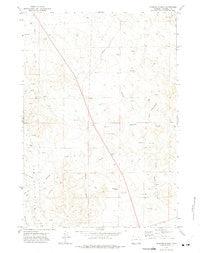 Rawhide School Wyoming Historical topographic map, 1:24000 scale, 7.5 X 7.5 Minute, Year 1971
