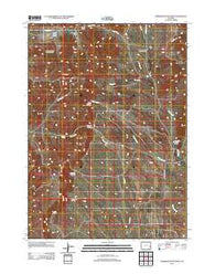 Rawhide Buttes West Wyoming Historical topographic map, 1:24000 scale, 7.5 X 7.5 Minute, Year 2012