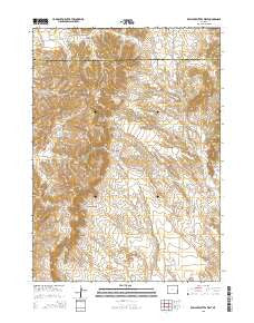 Rawhide Buttes West Wyoming Current topographic map, 1:24000 scale, 7.5 X 7.5 Minute, Year 2015