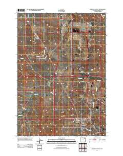 Rawhide School Wyoming Historical topographic map, 1:24000 scale, 7.5 X 7.5 Minute, Year 2012
