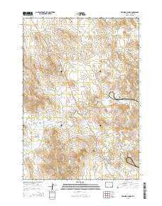 Rawhide School Wyoming Current topographic map, 1:24000 scale, 7.5 X 7.5 Minute, Year 2015