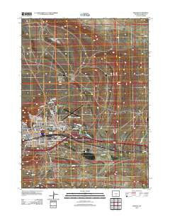 Rawlins Wyoming Historical topographic map, 1:24000 scale, 7.5 X 7.5 Minute, Year 2012