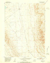 Rawlins NW Wyoming Historical topographic map, 1:24000 scale, 7.5 X 7.5 Minute, Year 1953