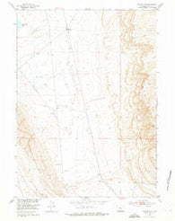 Rawlins NW Wyoming Historical topographic map, 1:24000 scale, 7.5 X 7.5 Minute, Year 1953
