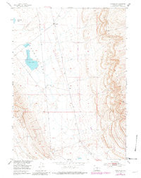 Rawlins NW Wyoming Historical topographic map, 1:24000 scale, 7.5 X 7.5 Minute, Year 1953