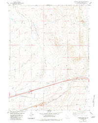 Rawlins Peak SW Wyoming Historical topographic map, 1:24000 scale, 7.5 X 7.5 Minute, Year 1983
