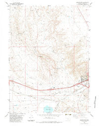 Rawlins Peak Wyoming Historical topographic map, 1:24000 scale, 7.5 X 7.5 Minute, Year 1983