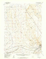 Rawlins Peak Wyoming Historical topographic map, 1:62500 scale, 15 X 15 Minute, Year 1956