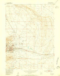 Rawlins Wyoming Historical topographic map, 1:24000 scale, 7.5 X 7.5 Minute, Year 1953