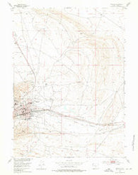 Rawlins Wyoming Historical topographic map, 1:24000 scale, 7.5 X 7.5 Minute, Year 1953