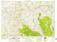 Rawlins Wyoming Historical topographic map, 1:250000 scale, 1 X 2 Degree, Year 1958