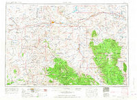 Rawlins Wyoming Historical topographic map, 1:250000 scale, 1 X 2 Degree, Year 1954