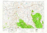 Rawlins Wyoming Historical topographic map, 1:250000 scale, 1 X 2 Degree, Year 1962