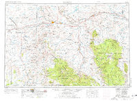Rawlins Wyoming Historical topographic map, 1:250000 scale, 1 X 2 Degree, Year 1954
