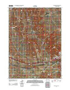 Rawlins Peak Wyoming Historical topographic map, 1:24000 scale, 7.5 X 7.5 Minute, Year 2012
