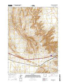 Rawlins Peak Wyoming Current topographic map, 1:24000 scale, 7.5 X 7.5 Minute, Year 2015