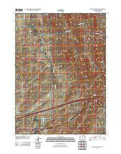Rawlins Peak SW Wyoming Historical topographic map, 1:24000 scale, 7.5 X 7.5 Minute, Year 2012