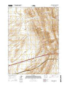 Rawlins Peak SW Wyoming Current topographic map, 1:24000 scale, 7.5 X 7.5 Minute, Year 2015