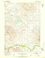 Ray Lake Wyoming Historical topographic map, 1:24000 scale, 7.5 X 7.5 Minute, Year 1952