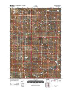 Recluse Wyoming Historical topographic map, 1:24000 scale, 7.5 X 7.5 Minute, Year 2012