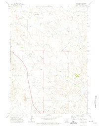 Recluse Wyoming Historical topographic map, 1:24000 scale, 7.5 X 7.5 Minute, Year 1971