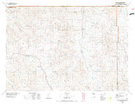 Recluse Wyoming Historical topographic map, 1:100000 scale, 30 X 60 Minute, Year 1975