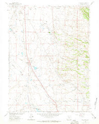 Red Buttes Wyoming Historical topographic map, 1:24000 scale, 7.5 X 7.5 Minute, Year 1963
