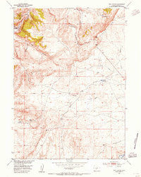 Red Canyon Wyoming Historical topographic map, 1:24000 scale, 7.5 X 7.5 Minute, Year 1953