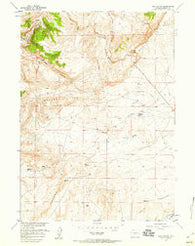Red Canyon Wyoming Historical topographic map, 1:24000 scale, 7.5 X 7.5 Minute, Year 1957