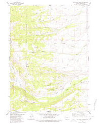 Red Castle Creek Wyoming Historical topographic map, 1:24000 scale, 7.5 X 7.5 Minute, Year 1980