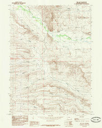 Red Gap Wyoming Historical topographic map, 1:24000 scale, 7.5 X 7.5 Minute, Year 1985