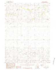 Red Hill Wyoming Historical topographic map, 1:24000 scale, 7.5 X 7.5 Minute, Year 1984