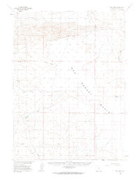 Red Lake Wyoming Historical topographic map, 1:62500 scale, 15 X 15 Minute, Year 1960
