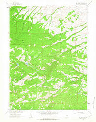 Red Mountain Wyoming Historical topographic map, 1:24000 scale, 7.5 X 7.5 Minute, Year 1961