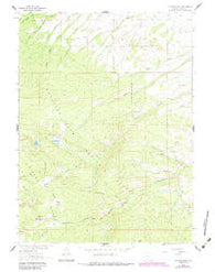 Red Mountain Wyoming Historical topographic map, 1:24000 scale, 7.5 X 7.5 Minute, Year 1961