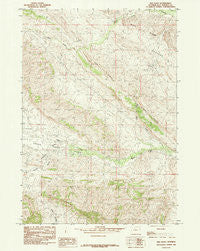 Red Ridge Wyoming Historical topographic map, 1:24000 scale, 7.5 X 7.5 Minute, Year 1985