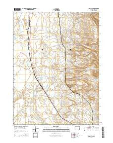 Red Buttes Wyoming Current topographic map, 1:24000 scale, 7.5 X 7.5 Minute, Year 2015