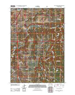 Red Canyon Creek Wyoming Historical topographic map, 1:24000 scale, 7.5 X 7.5 Minute, Year 2012