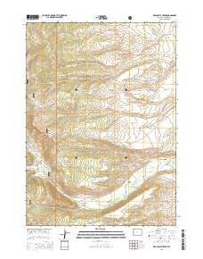 Red Castle Creek Wyoming Current topographic map, 1:24000 scale, 7.5 X 7.5 Minute, Year 2015