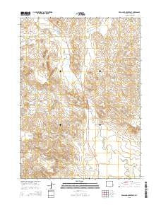 Red Cloud Creek East Wyoming Current topographic map, 1:24000 scale, 7.5 X 7.5 Minute, Year 2015