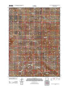 Red Cloud Creek West Wyoming Historical topographic map, 1:24000 scale, 7.5 X 7.5 Minute, Year 2012