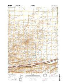 Red Desert NW Wyoming Current topographic map, 1:24000 scale, 7.5 X 7.5 Minute, Year 2015