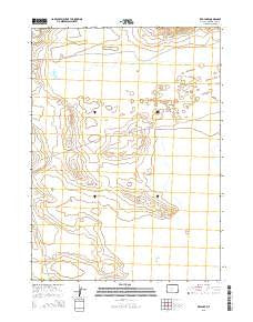 Red Lake Wyoming Current topographic map, 1:24000 scale, 7.5 X 7.5 Minute, Year 2015