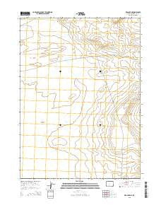 Red Lake NE Wyoming Current topographic map, 1:24000 scale, 7.5 X 7.5 Minute, Year 2015