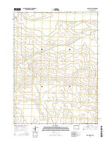 Red Lake SW Wyoming Current topographic map, 1:24000 scale, 7.5 X 7.5 Minute, Year 2015