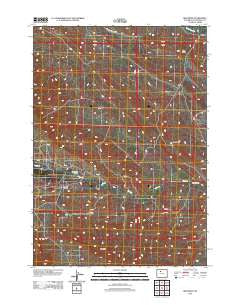 Red Ridge Wyoming Historical topographic map, 1:24000 scale, 7.5 X 7.5 Minute, Year 2012