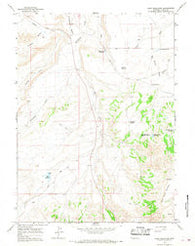 Reed Reservoir Wyoming Historical topographic map, 1:24000 scale, 7.5 X 7.5 Minute, Year 1964