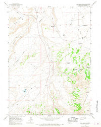 Reed Reservoir Wyoming Historical topographic map, 1:24000 scale, 7.5 X 7.5 Minute, Year 1964