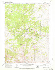 Reese Mountain Wyoming Historical topographic map, 1:24000 scale, 7.5 X 7.5 Minute, Year 1968